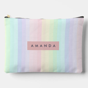 Persoonlijke Pastel Regenboog Streep Etui