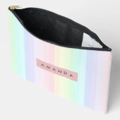 Persoonlijke Pastel Regenboog Streep Etui (Open)