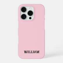 Persoonlijke Pastel Roze iPhone Hoes met Eigen Naa