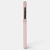 Persoonlijke Pastel Roze Roze Goud Glitter Kunst Case-Mate iPhone Case (Achterkant/links)