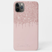 Persoonlijke Pastel Roze Roze Goud Glitter Kunst Case-Mate iPhone Case (Achterkant)