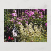 Persoonlijke pastel schildering van bloementuin briefkaart (Voorkant)