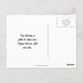 Persoonlijke pastel schildering van bloementuin briefkaart (Achterkant)