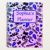 Persoonlijke Pastel Spoky Halloween Collage Planner (Voorkant)