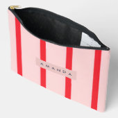 Persoonlijke Pastel Strepen met Bloemaccent Etui (Open)