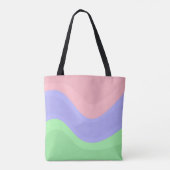 Persoonlijke Pastel Swirl | Tote Bag (Achterkant)