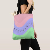 Persoonlijke Pastel Swirl | Tote Bag (Dichtbij)