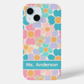 Persoonlijke Pastelbloemen Case-Mate iPhone Case (Achterkant)