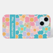 Persoonlijke Pastelbloemen Case-Mate iPhone Case (Achterkant (horizontaal))