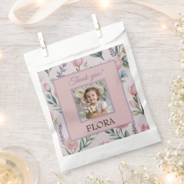 Persoonlijke Pastelkleurige Bloem Foto Kinderverja Bedankzakje