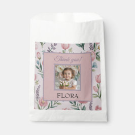 Persoonlijke Pastelkleurige Bloem Foto Kinderverja Bedankzakje