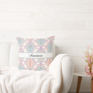 Persoonlijke Pastelkleurige Decoratie Meisje Roze Kussen