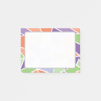 Persoonlijke Pastelkleurige Geometrische Mozaïek Post-it® Notes