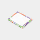 Persoonlijke Pastelkleurige Geometrische Mozaïek Post-it® Notes (Schuin)