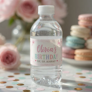 Persoonlijke Pastelkleurige Ijs-Birthday Waterfles Etiket