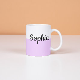 Persoonlijke Pastelkleurige Naam Mok Custom Koffie
