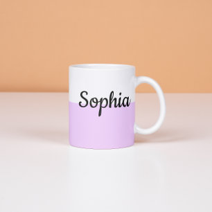 Persoonlijke Pastelkleurige Naam Mok Custom Koffie