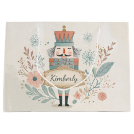 Persoonlijke Pastelkleurige Notenkraker Kerstmis Groot Cadeauzakje