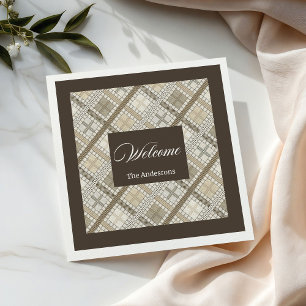 Persoonlijke Pastelkleurige Servetten Chic Neutral