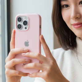 Persoonlijke Pastelroze iPhone Hoes met Eigen Naam