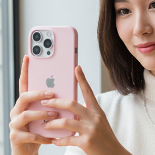 Persoonlijke Pastelroze iPhone Hoes met Eigen Naam