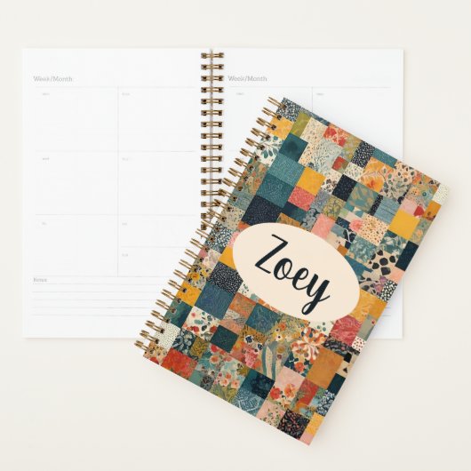 Persoonlijke Patchwork Dekbed Print Planner (Display)