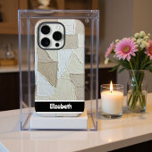 Persoonlijke Patchwork Textuur iPhone Hoesje