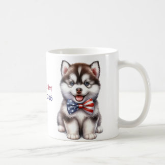 Persoonlijke Patriotische Amerikaanse Siberische H Koffiemok