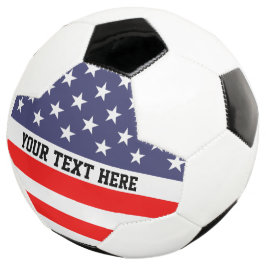 Persoonlijke patriotische Amerikaanse vlag voetbal