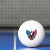 Persoonlijke Patriotische Kleuren Amerika Krachtig Pingpongbal (Net)