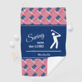 Persoonlijke patriottische AMERIKAANSE VLAG Golfhanddoek (Insitu)