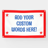 Persoonlijke Patriottische Banner (Horizontaal)