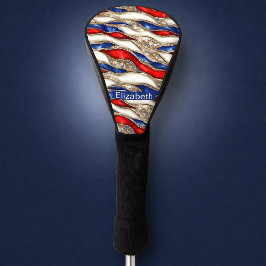 Persoonlijke Patriottische Lagen Met Juwelen Golfheadcover
