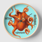 Persoonlijke Peacock Chandelier Clock (Voorkant)