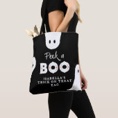 Persoonlijke Peek A Boo Ghosts-Trick or treat Tote Bag (Dichtbij)