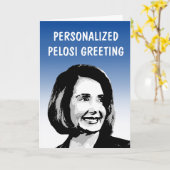 Persoonlijke Pelosi wenskaart Kaart (Gele Bloem)