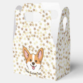 Persoonlijke Pembroke Welsh Corgi Puppy Dog Stars Bedankdoosjes (Geopend)