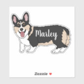 Persoonlijke Pembroke Welsh Corgi Sticker (Vel)