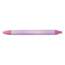 Persoonlijke pen met naam | Roze Paarse Gradiënt