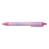 Persoonlijke pen met naam | Roze Paarse Gradiënt (Bodem)