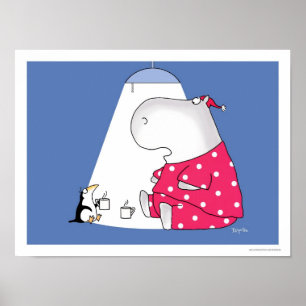 PERSOONLIJKE PENGUIN Hot Chocolate poster door Boy