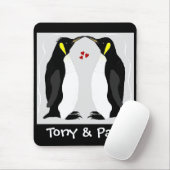 Persoonlijke penguin Love Mousepad Muismat (Met muis)