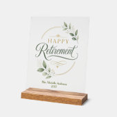 Persoonlijke Pensioen Geschenken Acryl Bord (Hoek)