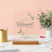 Persoonlijke Pensioen Geschenken Acryl Bord (Huwelijk)