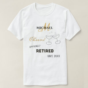 Persoonlijke Pensioenchampagne Proost T-shirt
