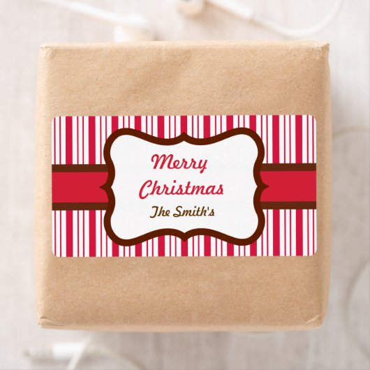 Persoonlijke Pepermunt Kerstlabels Etiket (Insitu)
