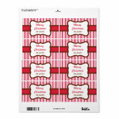 Persoonlijke Pepermunt Kerstlabels Etiket (Full Sheet)