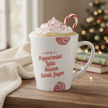Persoonlijke Peppermint Sason Holiday Latte Mok