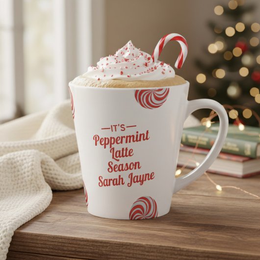 Persoonlijke Peppermint Sason Holiday Latte Mok