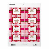 Persoonlijke permint-kerstlabels etiket (Full Sheet)